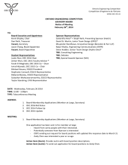 OECAB_Meeting Minutes 2014-02-26