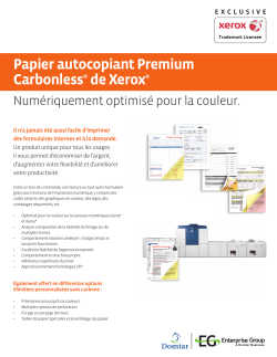 Papier autocopiant Premium Carbonless® de Xerox®