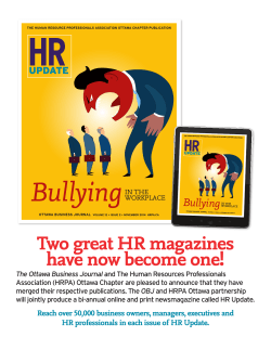 BullyingIN THE - Ottawa Business Journal