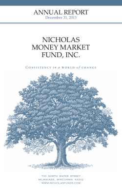 Annual Report - Nicholas Funds