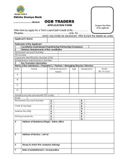 OGB TRADERS - Odisha Gramya Bank