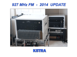 927 MHz FM presentation