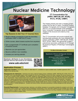 NMT Flyer CT Concentration - The University of Alabama at