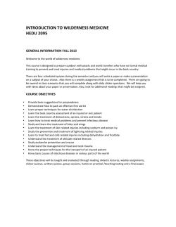 introduction to wilderness medicine hedu 2095