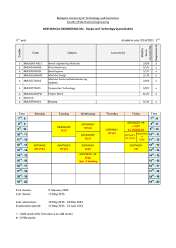 the first class is an odd week