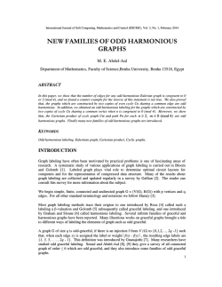 NEW FAMILIES OF ODD HARMONIOUS GRAPHS