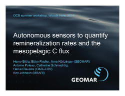 Autonomous sensors for quantifying mesopelagic carbon flux