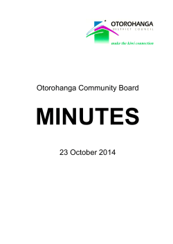 View Minutes - Otorohanga District Council