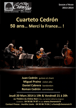 dossier de presse cuarteto cedron.pub