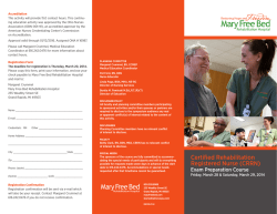 Download the 2014 CRRN Info Brochure