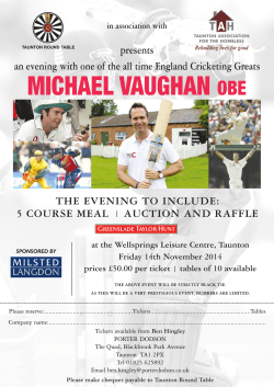 MICHAEL VAUGHAN OBE - Somerset Cricket League
