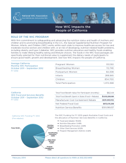 NWA California Fact Sheet - California WIC Association