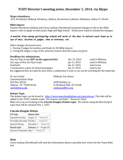 Download PDF - Texas Christian School Association