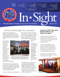 OAP joins World Sight Day Celebration