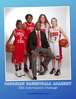 2014-2015 OBA Season - Canadian Basketball Academy