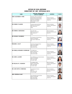 Directory-OCD Officials as of December 2014 (Autosaved)