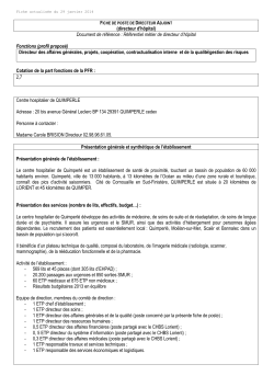 Directeur des Affaires Générales, Projets, Coopérations