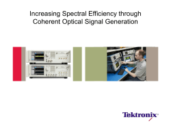 Increasing spectral efficiency through Coherent Optical Signal