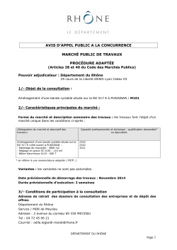 Avis - Département du Rhône
