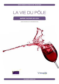 LA VIE DU PÔLE - Institut Français de la Vigne et du Vin Sud