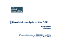 Fiscal risk analysis at the OBR