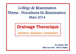 Drainage Thoracique