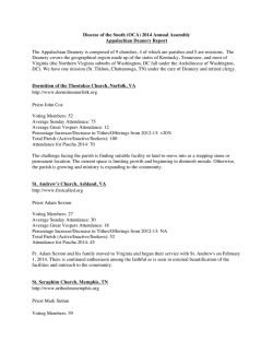 Diocese of the South (OCA) 2014 Annual Assembly Appalachian