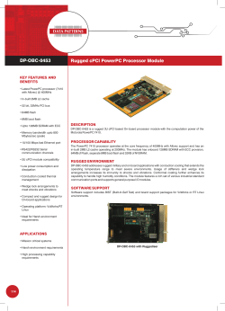 Rugged cPCI PowerPC Processor Module DP-OBC