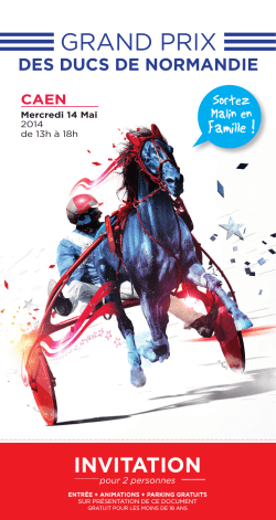 Invitation - Hippodrome de Caen