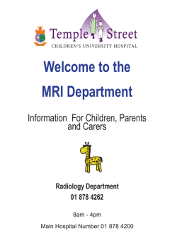 Welcome to the MRI Department