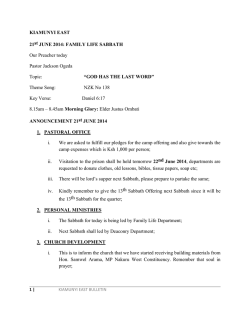 Download Sabbath pdf - Seventh Day Adventist Church Kiamunyi East