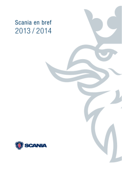 accéder aux chiffres clés du Groupe Scania