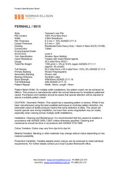 Download PDF Spec Sheet - Norman Ellison Carpets