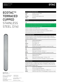 ECOTAC™ TERRACED CUPPED STAINLESS STEEL (316)