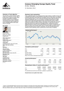 Invesco Emerging Europe Equity Fund A-Acc
