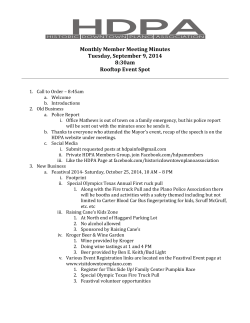 September 2014 Meeting Minutes