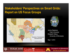 Perspectives on Smart Grids: Report on US Focus Groups