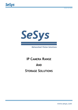 IP Camera Range Datasheet