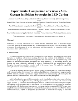 Oxygen Inhibition Strategies in LED Curing