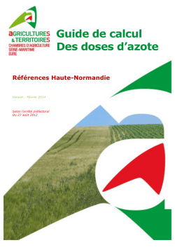Guide calcul de dose azote HN - f&eacute;vrier 2014