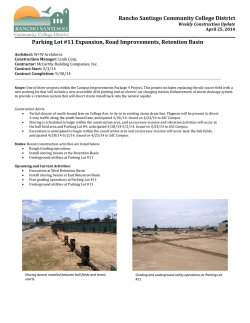 Rancho Santiago Community College DistrictWeekly Construction