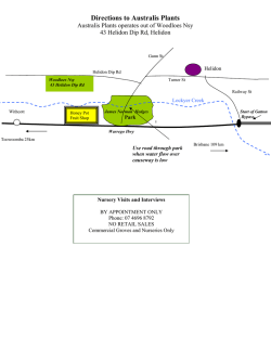 Directions to Australis Plants