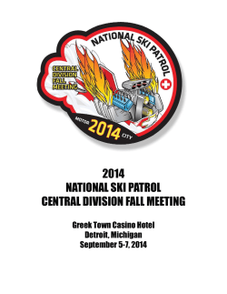 2014 national ski patrol central division fall meeting
