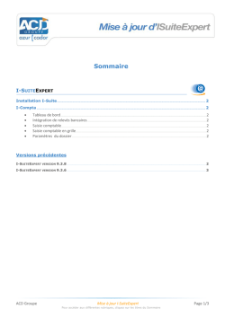 Sommaire - ACD Groupe