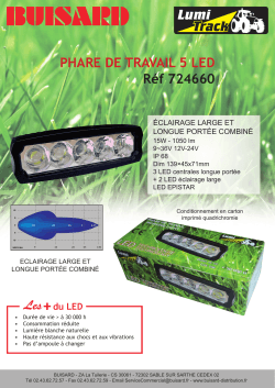PHARE DE TRAVAIL 5 LED Réf 724660