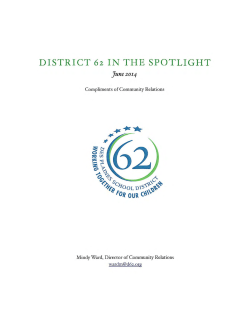 DISTRICT 62 IN THE SPOTLIGHT