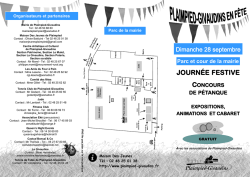 JOURN&Eacute;E FESTIVE - Mairie de Plaimpied