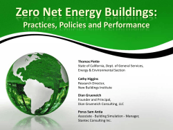 Zero Net Energy Buildings