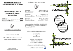 Info programme 2014-2015