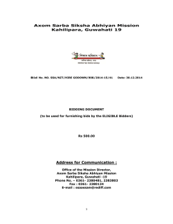 Modified Bid Document for Hiring Of Godown